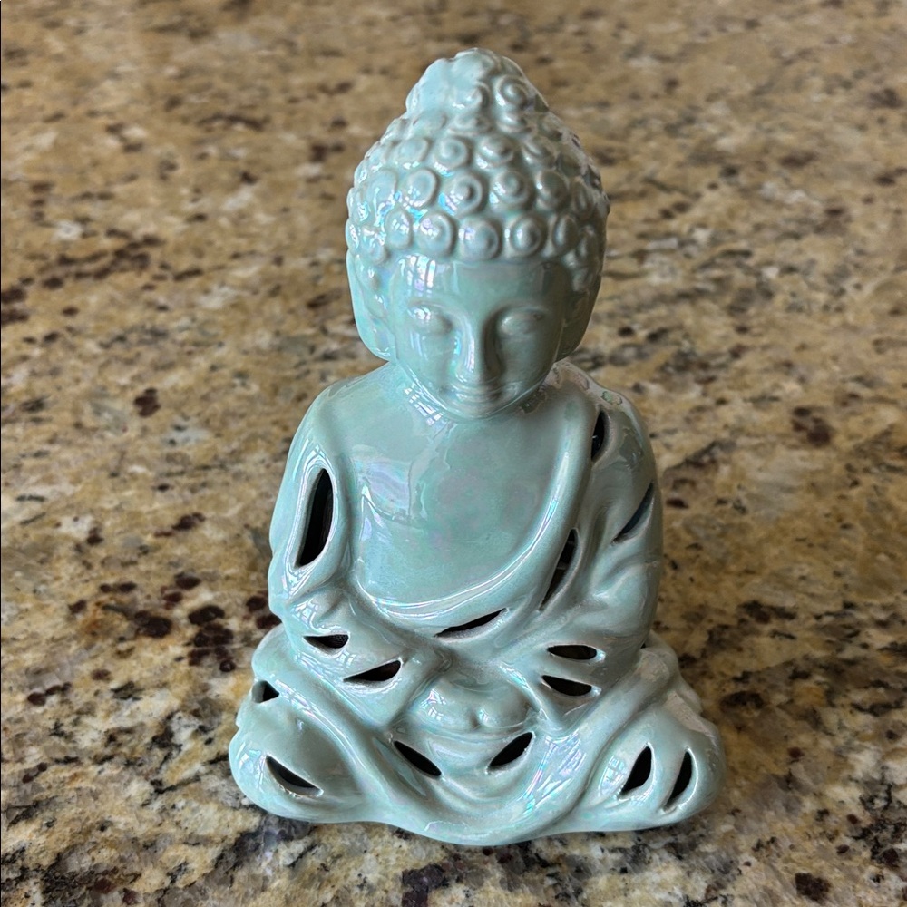 NWT Ceramic Buddha Figurine Potpourri Holder‎ GC Naturals Lemongrass Sachet